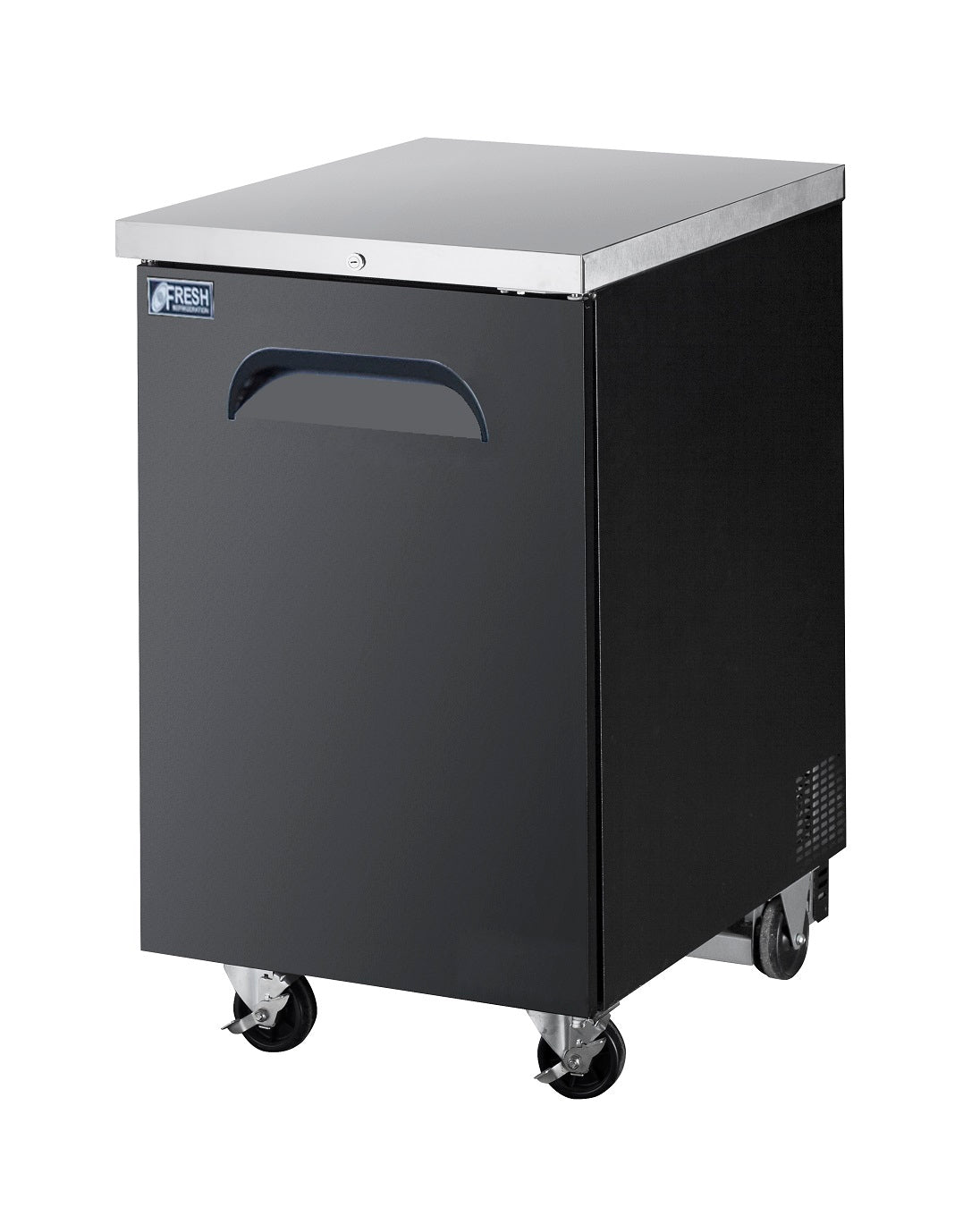 FBB-23B* SOLID DOOR BLACK BACK BAR CHILLER