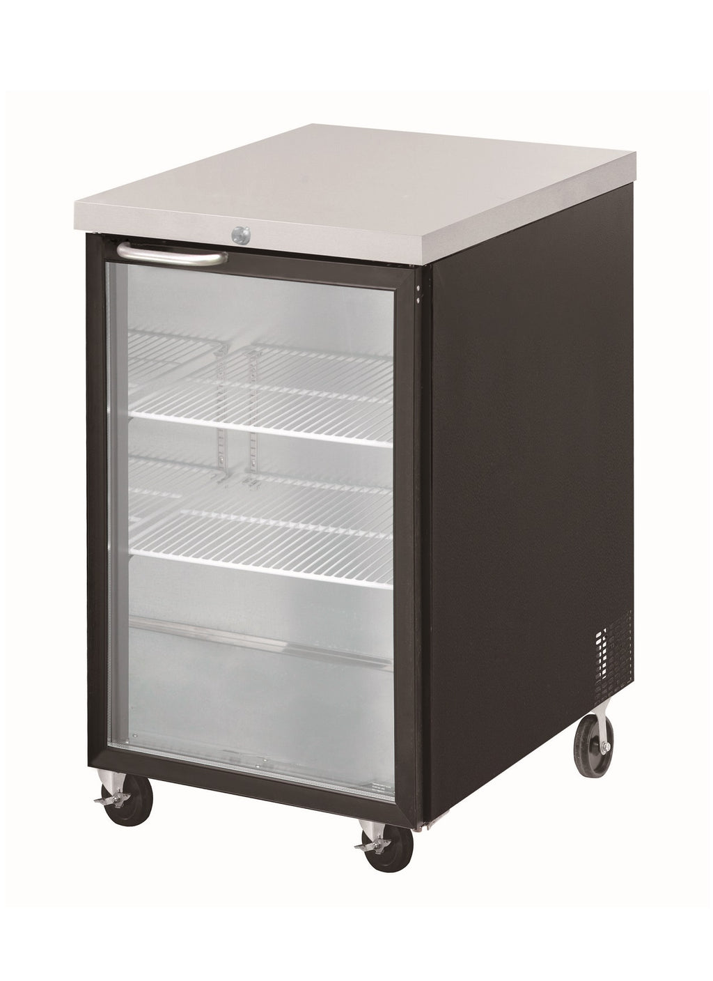 FBB-23BG* GLASS DOOR BLACK BACK BAR CHILLER