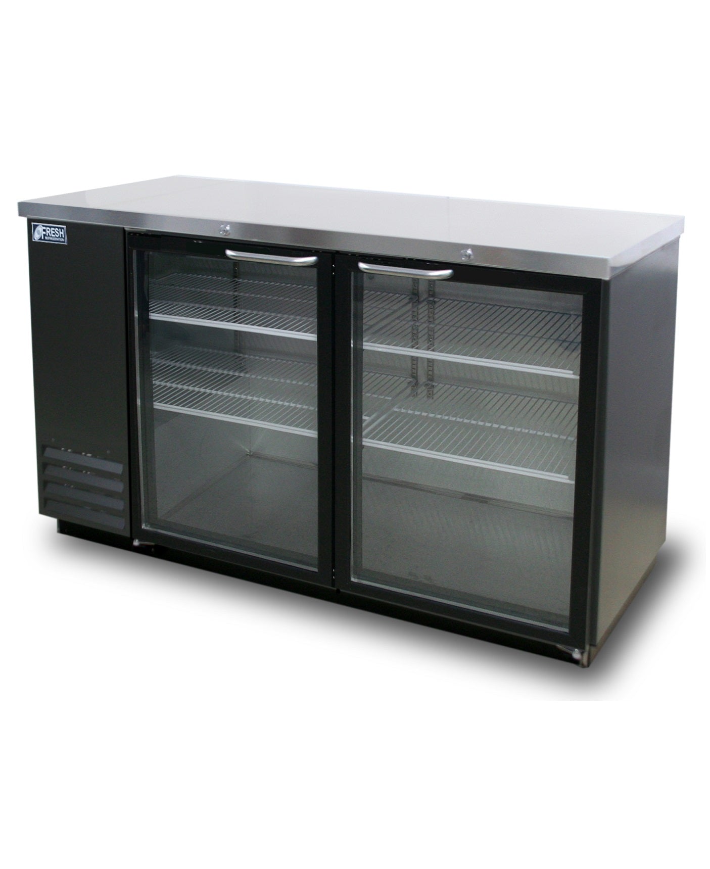 FBB-59BG* GLASS DOOR BLACK BACK BAR CHILLER