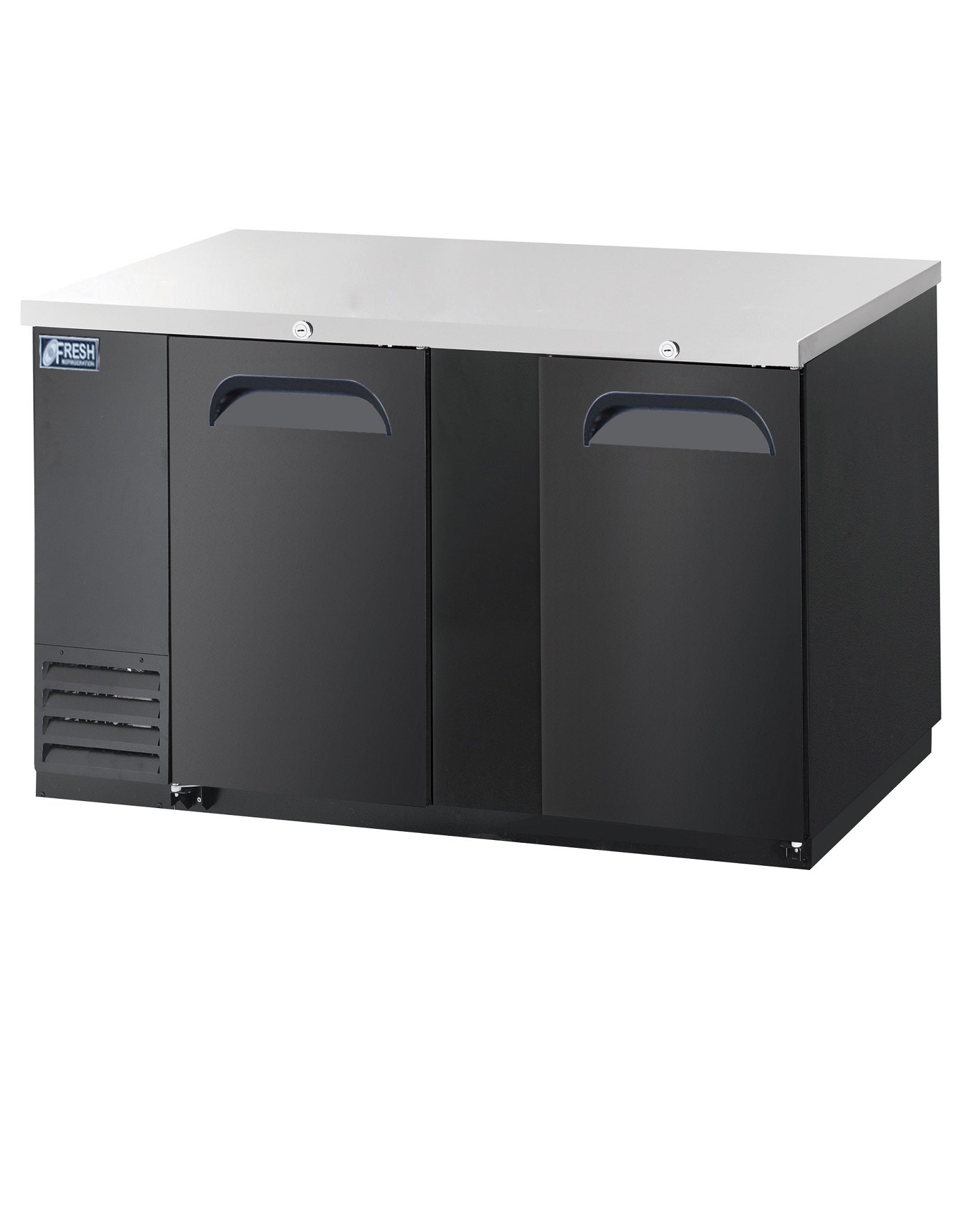FBB-69B* SOLID DOOR BLACK BACK BAR CHILLER