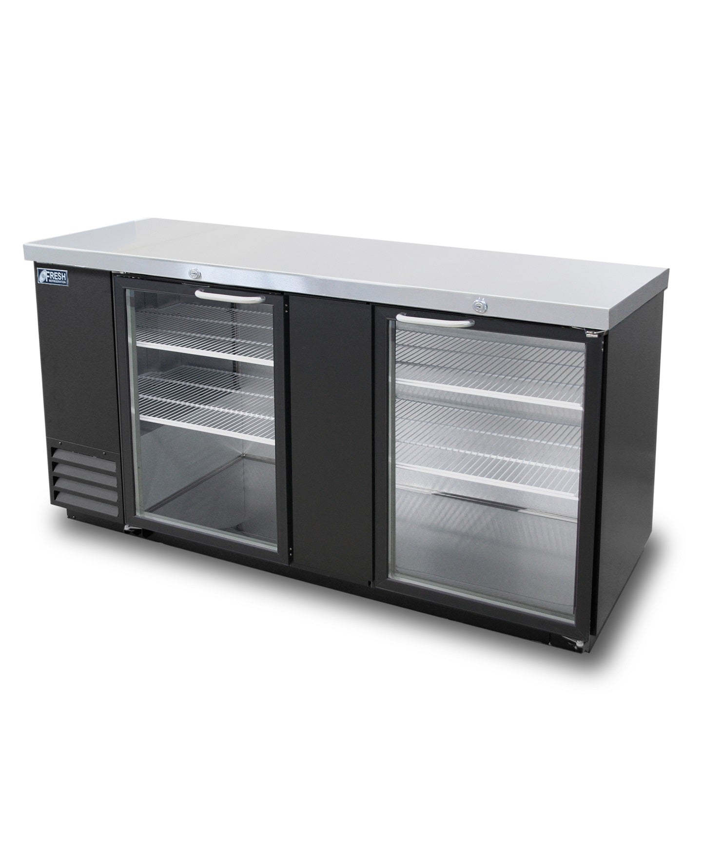 FBB-69BG* GLASS DOOR BLACK BACK BAR CHILLER