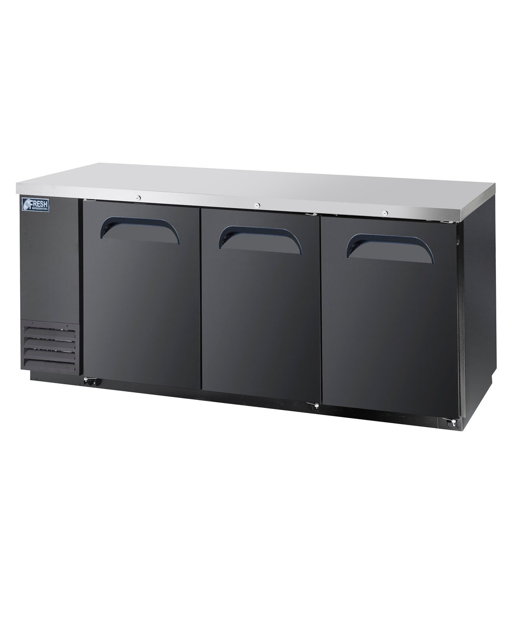 FBB-80B* SOLID DOOR BLACK BACK BAR CHILLER