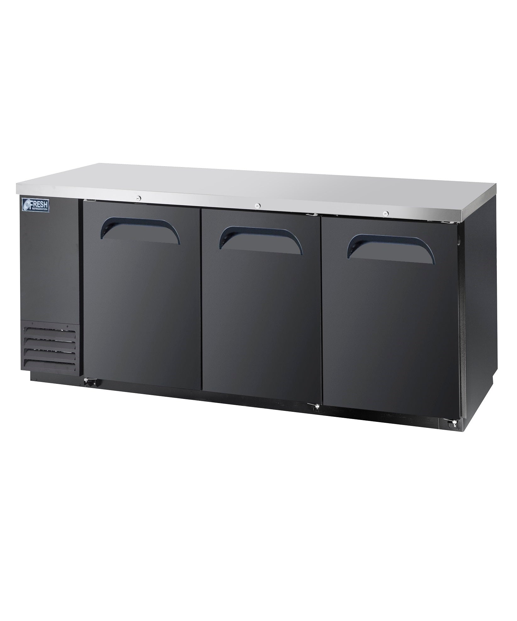 FBB-80B* SOLID DOOR BLACK BACK BAR CHILLER