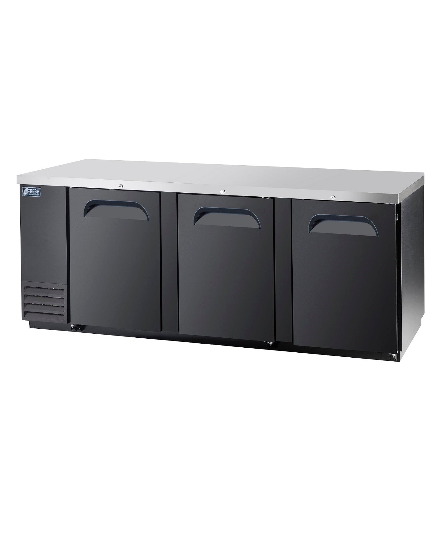 FBB-90B* SOLID DOOR BLACK BACK BAR CHILLER