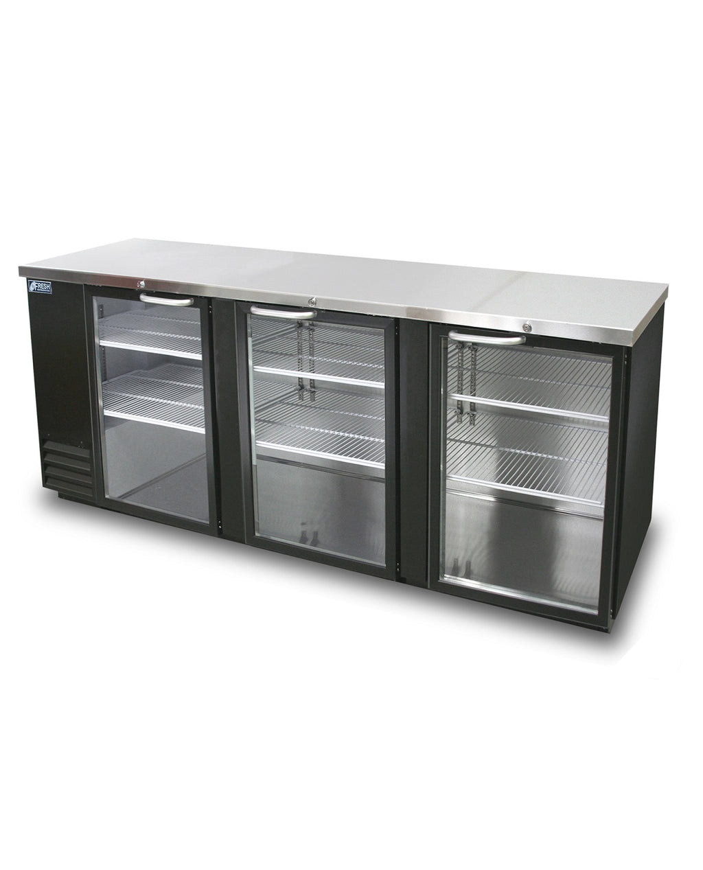FBB-90BG* GLASS DOOR BLACK BACK BAR CHILLER