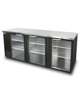 FBB-90BG* GLASS DOOR BLACK BACK BAR CHILLER