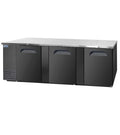 FBB-95B* SOLID DOOR BLACK BACK BAR CHILLER