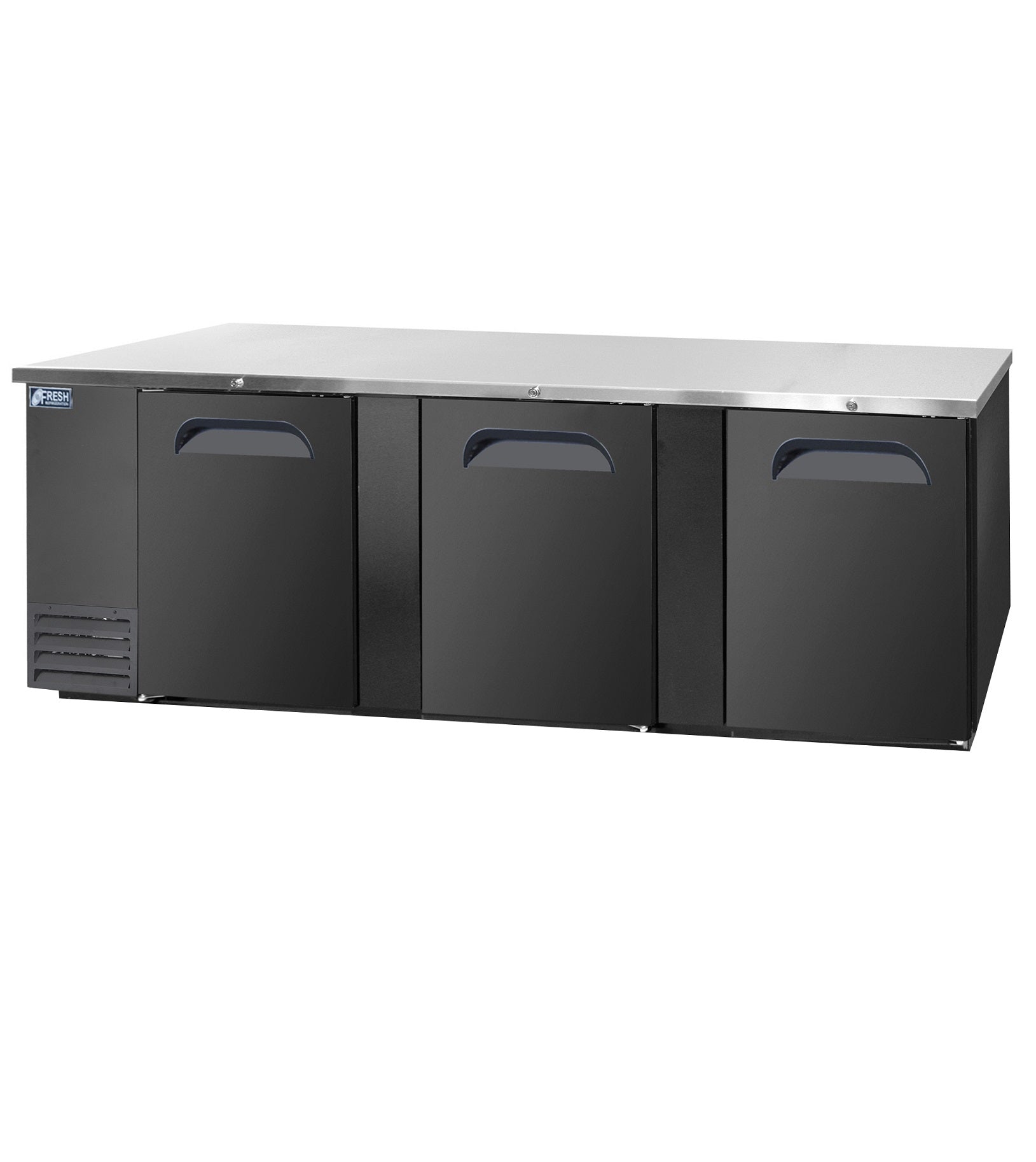 FBB-95B* SOLID DOOR BLACK BACK BAR CHILLER