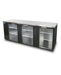 FBB-95BG* GLASS DOOR BLACK BACK BAR CHILLER