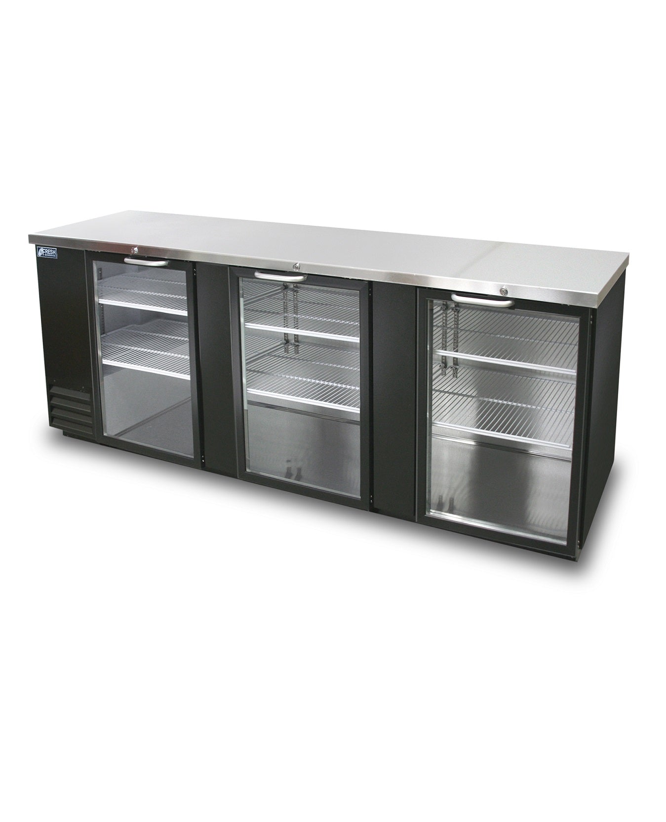 FBB-95BG* GLASS DOOR BLACK BACK BAR CHILLER
