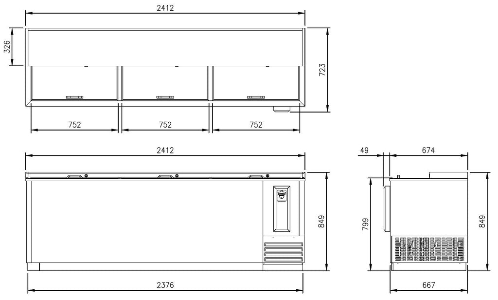 FBC-95B* BOTTLE COOLER