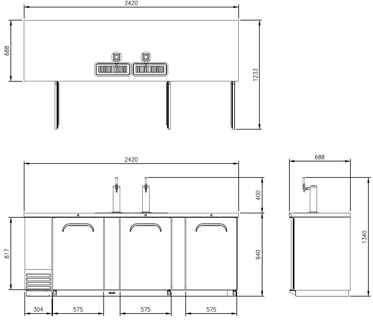 FBD-95B* BEER DISPENSER