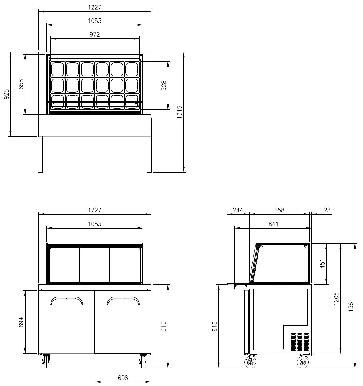 FMU-48GC Glass Canopy Sandwich & Noodle Bar