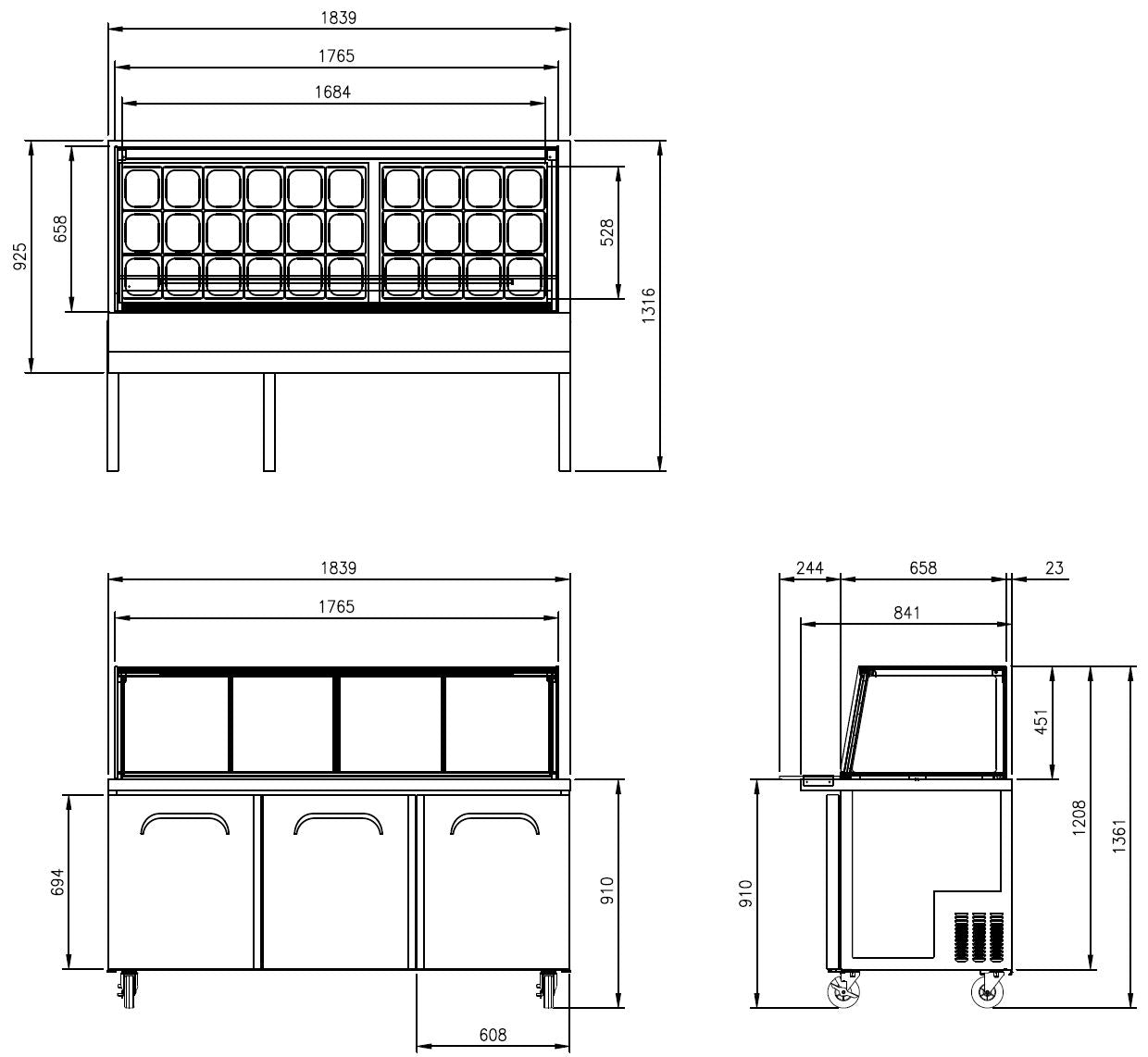 FMU-72GC Glass Canopy Sandwich & Noodle Bar