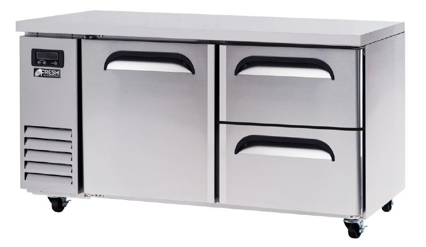 FT-1500F-D2* 1 DOOR AND 2 DRAWERS BENCH FREEZER
