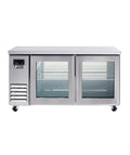 FT-1500RG GLASS DOOR BENCH FRIDGE