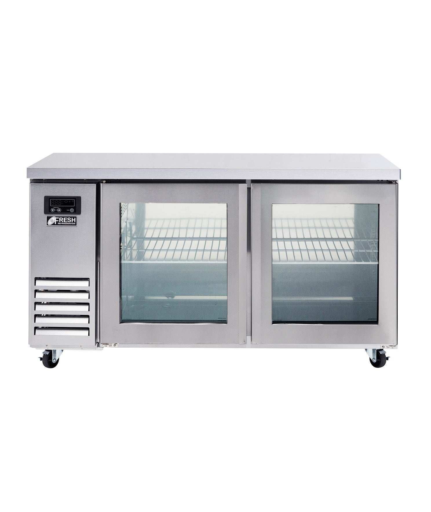 FT-1500RG GLASS DOOR BENCH FRIDGE
