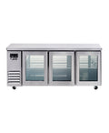 FT-2100RG* GLASS DOOR BENCH FRIDGE