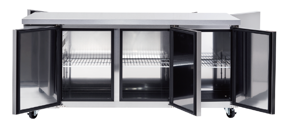 FT-2100R-PT SOLID DOOR PASS THROUGH BENCH FRIDGE