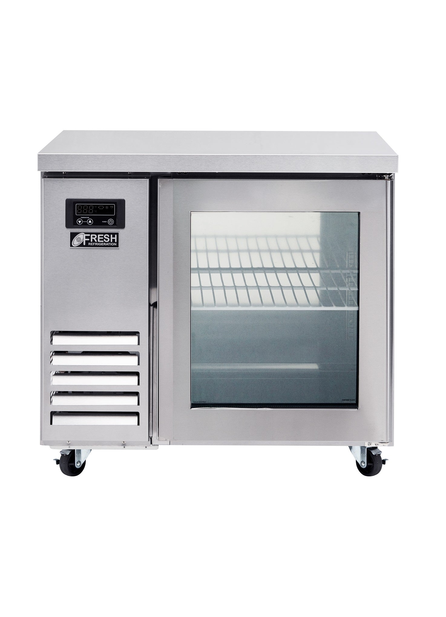 FT-900RG* GLASS DOOR BENCH FRIDGE