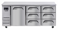 FDU-18-SDD 1 DOOR AND 6 DRAWERS FRIDGE